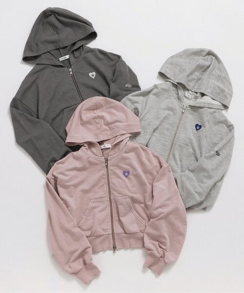 algy(アルジー)の「ダブルジップグランジパーカー(パーカー・キッズ・グレー/チャコール/ピンク・MEDIUM/SMALL/X-SMALL/XX-SMALL)」の20枚目の写真