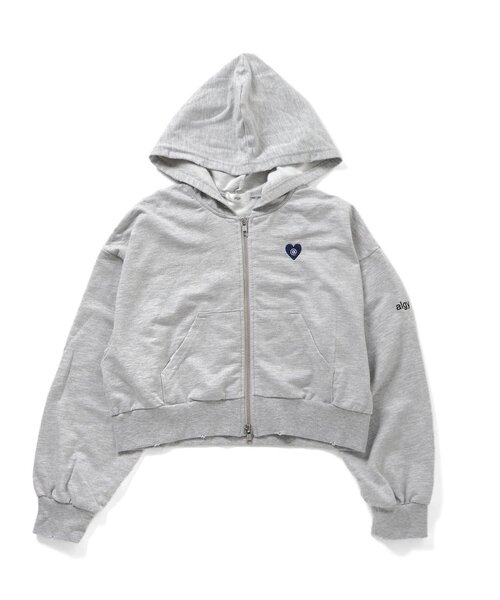 algy(アルジー)の「ダブルジップグランジパーカー(パーカー・キッズ・グレー/チャコール/ピンク・MEDIUM/SMALL/X-SMALL/XX-SMALL)」の17枚目の写真