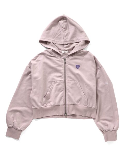 algy(アルジー)の「ダブルジップグランジパーカー(パーカー・キッズ・グレー/チャコール/ピンク・MEDIUM/SMALL/X-SMALL/XX-SMALL)」の11枚目の写真