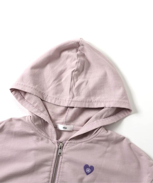 algy(アルジー)の「ダブルジップグランジパーカー(パーカー・キッズ・グレー/チャコール/ピンク・MEDIUM/SMALL/X-SMALL/XX-SMALL)」の6枚目の写真