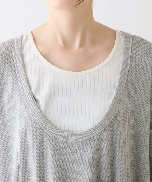 etsinta(エシンタ)の「etsintaリメイクワッフルワンピース(ワンピース・レディース・ブラック/グレー・ONE SIZE)」の12枚目の写真
