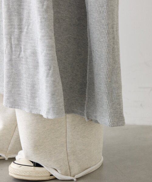 etsinta(エシンタ)の「etsintaリメイクワッフルワンピース(ワンピース・レディース・ブラック/グレー・ONE SIZE)」の15枚目の写真