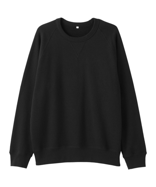 MUJI Labo（ムジラボ）の「〔MUJI Labo〕紳士　昔ながらの製法で編み立てたスウェットプルオーバー（スウェット・メンズ・オートミール/ブラック・XL/L/M）」の9枚目の写真