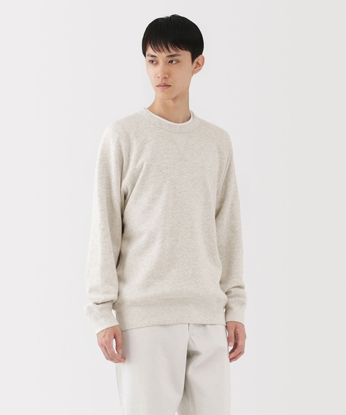 MUJI Labo〕紳士 昔ながらの製法で編み立てたスウェットプルオーバー