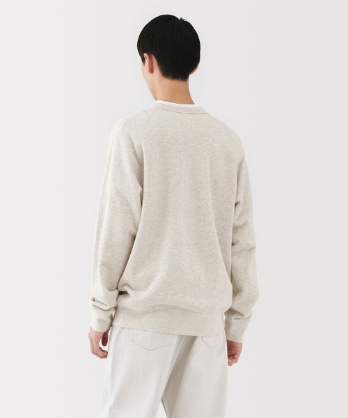 MUJI Labo（ムジラボ）の「〔MUJI Labo〕紳士　昔ながらの製法で編み立てたスウェットプルオーバー（スウェット・メンズ・オートミール/ブラック・XL/L/M）」の7枚目の写真