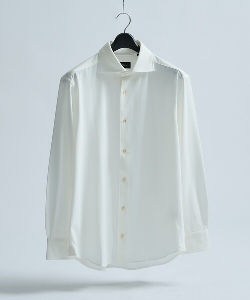 ABAHOUSE(アバハウス)の「【接触冷感】アイスピケ ストレッチ 長袖シャツ / FLEX SHIRTS(ビジネスシャツ・メンズ・サックスブルー/ホワイト/ネイビー/ブラック/ライトブルー/ダークネイビー・46/50/48/44)」の18枚目の写真