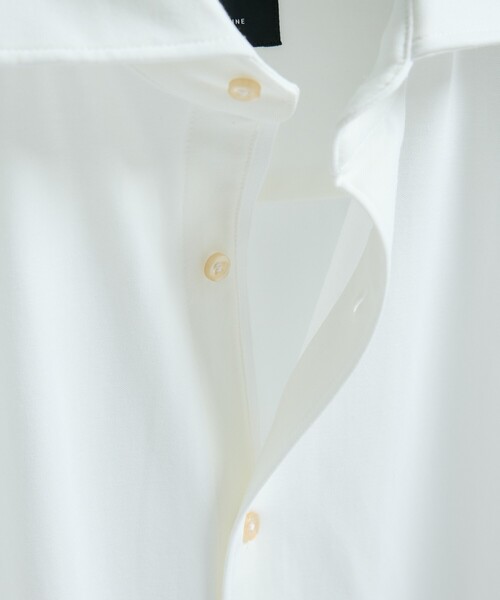 ABAHOUSE(アバハウス)の「【接触冷感】アイスピケ ストレッチ 長袖シャツ / FLEX SHIRTS(ビジネスシャツ・メンズ・サックスブルー/ホワイト/ネイビー/ブラック/ライトブルー/ダークネイビー・46/50/48/44)」の8枚目の写真