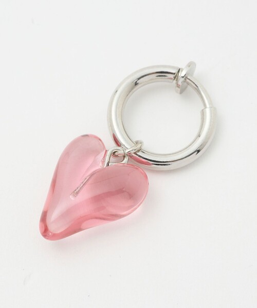 CITEN（シテン）の「＜CITEN＞カラバリクリアハートイヤリング（イヤリング・レディース・ライラック/ブラック/ライトピンク/オレンジ/ケリーグリーン/イエロー/コバルトブルー/レッド/ホワイト・FREE）」の12枚目の写真