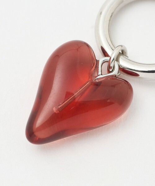 CITEN（シテン）の「＜CITEN＞カラバリクリアハートイヤリング（イヤリング・レディース・ライラック/ブラック/ライトピンク/オレンジ/ケリーグリーン/イエロー/コバルトブルー/レッド/ホワイト・FREE）」の17枚目の写真