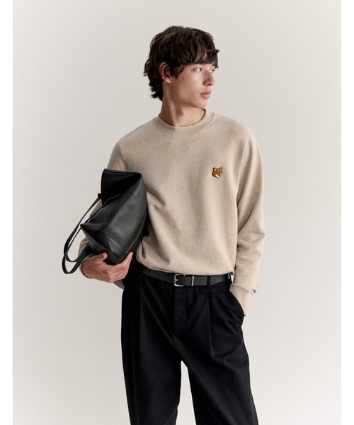 Maison Kitsune(メゾンキツネ)の「FOX HEAD REGULAR SWEATSHIRT(スウェット・メンズ・ブラック/ネイビー/モスグリーン/グレー/ベージュ系その他・XS/L/M/XL/S/XXL)」の7枚目の写真
