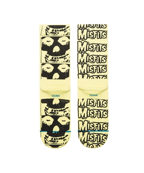 STANCE（スタンス）の「STANCE/スタンス ソックス "MISFITS(ミスフィッツ) コラボモデル" COLLECTION CREW A555C25COL（ソックス/靴下・メンズ・グリーン・L）」の3枚目の写真