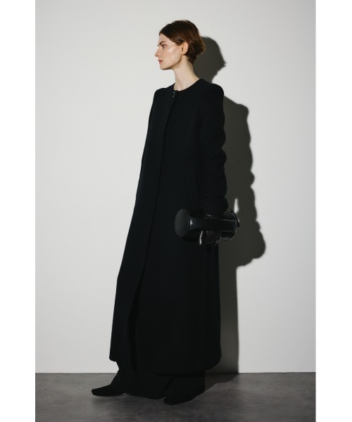 Collarless mode long CT カラーレスモードロングコート（ノーカラー
