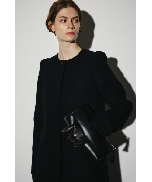 Collarless mode long CT カラーレスモードロングコート（ノーカラー