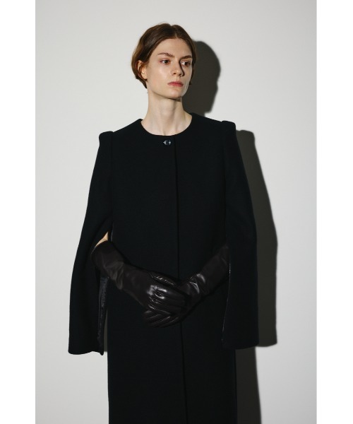 Collarless mode long CT カラーレスモードロングコート（ノーカラー