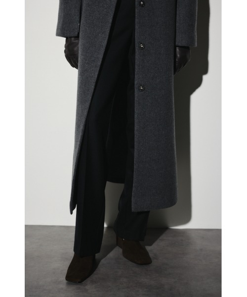 Collarless mode long CT カラーレスモードロングコート（ノーカラー