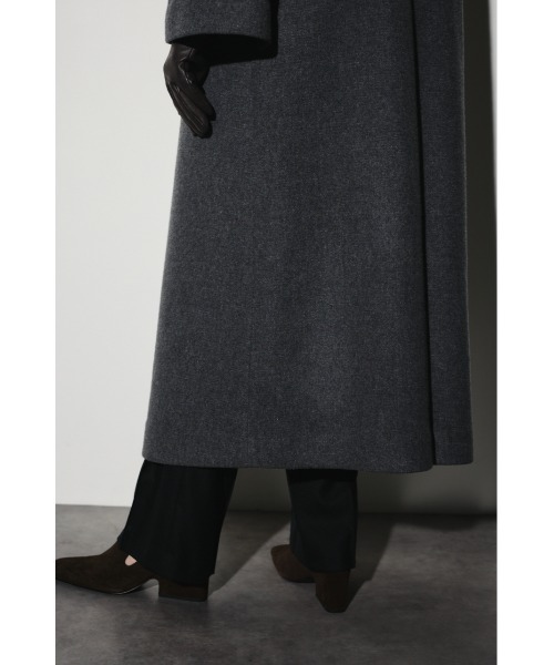 RIM.ARK（リムアーク）の「Collarless mode long CT カラーレスモードロングコート（ノーカラーコート・レディース・ブラック/チャコールグレー/ネイビー・36/38）」の18枚目の写真