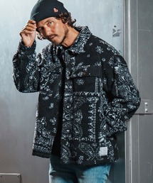 mj10963-paisley pattern boa fleece CPO jacket ボアフリースジャケット(WR25W-19)