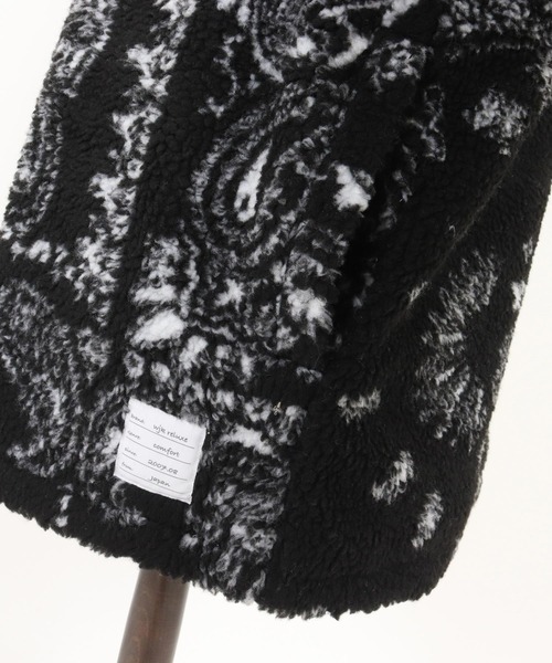wjk reluxe(ダブルジェーケーリラックス)の「mj10963-paisley pattern boa fleece CPO jacket ボアフリースジャケット(WR25W-19)(その他アウター・メンズ・グレー/ホワイト/ブラック・L/M/S)」の15枚目の写真