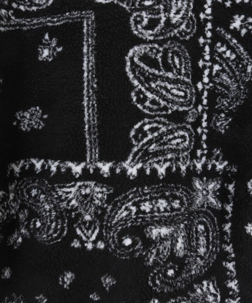 wjk reluxe(ダブルジェーケーリラックス)の「mj10963-paisley pattern boa fleece CPO jacket ボアフリースジャケット(WR25W-19)(その他アウター・メンズ・グレー/ホワイト/ブラック・L/M/S)」の18枚目の写真
