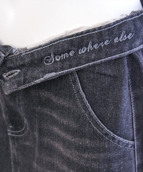 CLEAR BASIC（クリアベーシック）の「【低身長用サイズ有】デニムフレアロングスカート [着回し力抜群 大人 カジュアル]≪SS新作≫（デニムスカート・レディース・ブラック/ブルー・PS/S/M）」の10枚目の写真