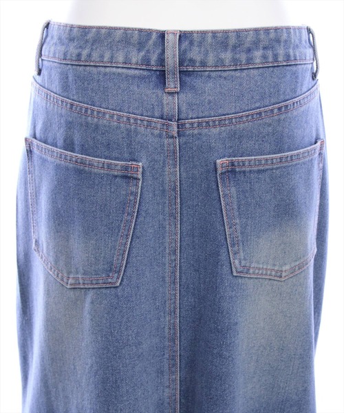 CLEAR BASIC（クリアベーシック）の「【低身長用サイズ有】デニムフレアロングスカート [着回し力抜群 大人 カジュアル]≪SS新作≫（デニムスカート・レディース・ブラック/ブルー・PS/S/M）」の18枚目の写真