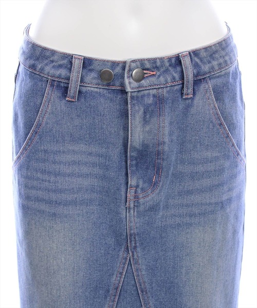 CLEAR BASIC（クリアベーシック）の「【低身長用サイズ有】デニムフレアロングスカート [着回し力抜群 大人 カジュアル]≪SS新作≫（デニムスカート・レディース・ブラック/ブルー・PS/S/M）」の19枚目の写真