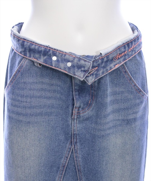 CLEAR BASIC（クリアベーシック）の「【低身長用サイズ有】デニムフレアロングスカート [着回し力抜群 大人 カジュアル]≪SS新作≫（デニムスカート・レディース・ブラック/ブルー・PS/S/M）」の21枚目の写真