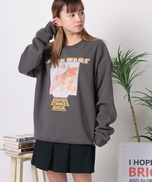 STAR WARS(スターウォーズ)の「【71】【STAR WARS/スターウォーズ】グラフィック プリント 裏起毛 スウェット(スウェット・レディース・ダークグレー/ブルー/チャコールグレー/アイボリー・L/M/XL)」の19枚目の写真