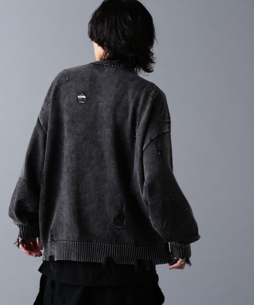 DANKE SCHON（ダンケシェーン）の「DankeSchon/ダンケシェーン/MILS KNIT CREWNECK（ニット/セーター・メンズ・ベージュ/ブラック・M/L）」の4枚目の写真