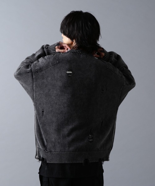 DANKE SCHON（ダンケシェーン）の「DankeSchon/ダンケシェーン/MILS KNIT CREWNECK（ニット/セーター・メンズ・ベージュ/ブラック・M/L）」の5枚目の写真