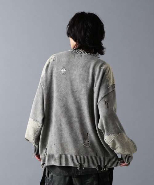 DANKE SCHON（ダンケシェーン）の「DankeSchon/ダンケシェーン/MILS KNIT CREWNECK（ニット/セーター・メンズ・ベージュ/ブラック・M/L）」の15枚目の写真