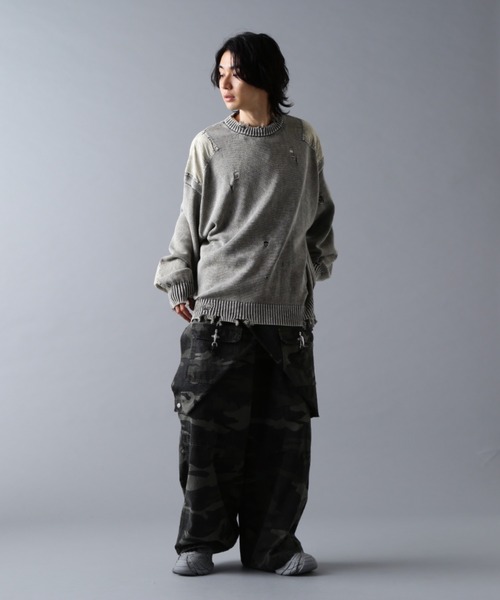 DANKE SCHON（ダンケシェーン）の「DankeSchon/ダンケシェーン/MILS KNIT CREWNECK（ニット/セーター・メンズ・ベージュ/ブラック・M/L）」の17枚目の写真