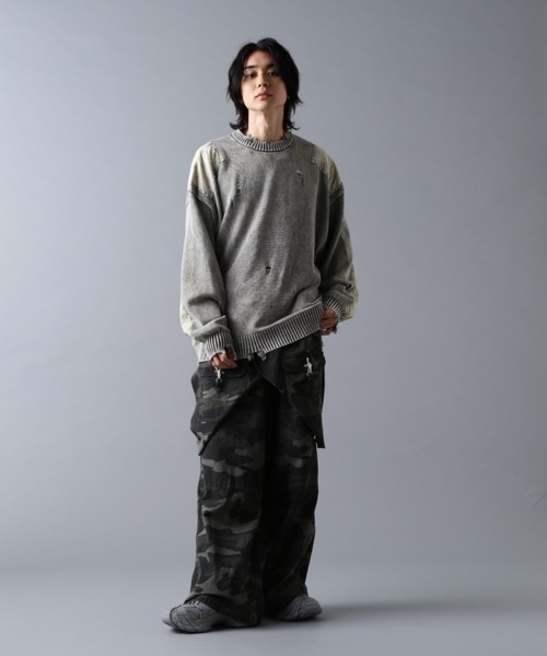 DANKE SCHON（ダンケシェーン）の「DankeSchon/ダンケシェーン/MILS KNIT CREWNECK（ニット/セーター・メンズ・ベージュ/ブラック・M/L）」の18枚目の写真