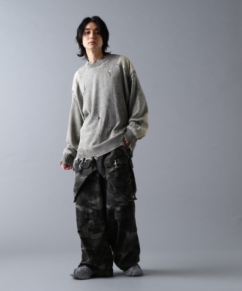 DANKE SCHON（ダンケシェーン）の「DankeSchon/ダンケシェーン/MILS KNIT CREWNECK（ニット/セーター・メンズ・ベージュ/ブラック・M/L）」の19枚目の写真