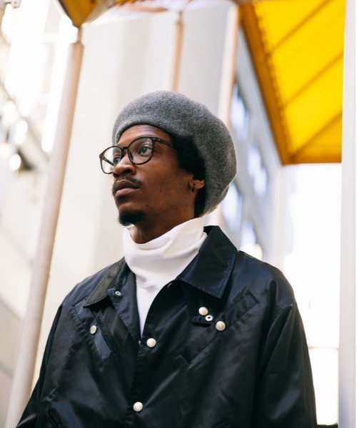 HUNTISM（ハンティズム）の「Beret（ハンチング/ベレー帽・メンズ・グレー/ブラック・ONE SIZE）」の4枚目の写真