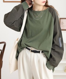 Arinomama（アリノママ）の「ラグラン切替オーバーT（Tシャツ/カットソー）」