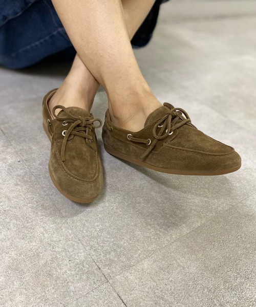 Scrap Book（スクラップブック）の「【CORSO ROMA 9】スエードローファー（ローファー・レディース・グレー系その他/ブラウン・38/37）」の2枚目の写真