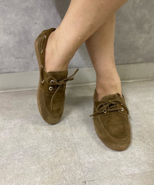 Scrap Book（スクラップブック）の「【CORSO ROMA 9】スエードローファー（ローファー・レディース・グレー系その他/ブラウン・38/37）」の7枚目の写真