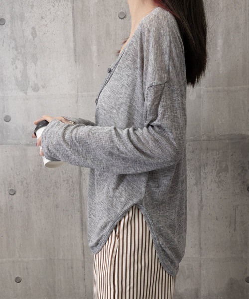 Miniministore(ミニミニストア)の「サマーカーディガンレディース夏服 羽織り(カーディガン/ボレロ・レディース・グレー/ブラック・M/L)」の20枚目の写真