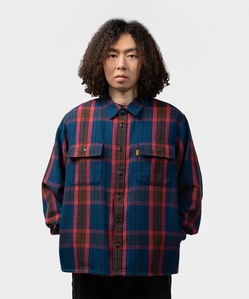 UNION（UNION TOKYO）（ユニオン）の「UNION TOKYO NICHOLLS SHIRT ユニオントーキョー シャツ（シャツ/ブラウス・メンズ・パープル/ネイビー・XL/S/M/L）」の9枚目の写真