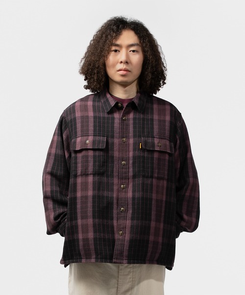 UNION（UNION TOKYO）（ユニオン）の「UNION TOKYO NICHOLLS SHIRT ユニオントーキョー シャツ（シャツ/ブラウス・メンズ・パープル/ネイビー・XL/S/M/L）」の7枚目の写真