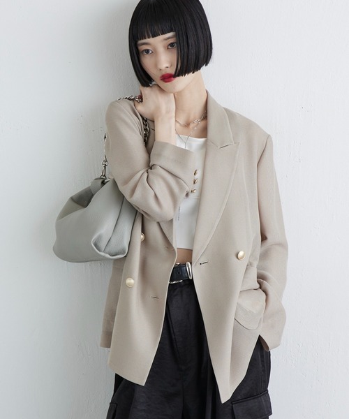 Lui's(ルイス)の「【500mlペットボトル収納可】3WAYレザーハンドルミニバッグ(トートバッグ・レディース・ブラック/アイボリー/シルバー/ボルドー/グレー・FREE)」の20枚目の写真