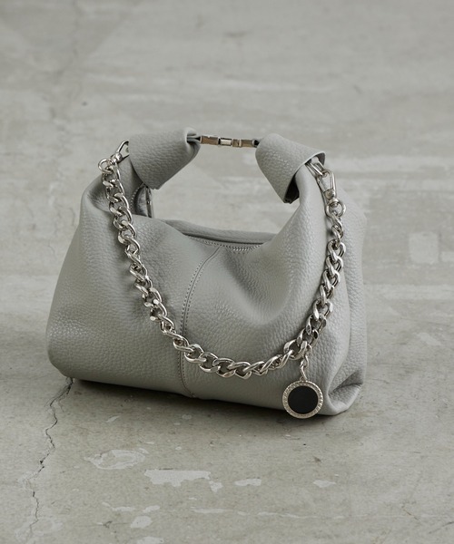 Lui's(ルイス)の「【500mlペットボトル収納可】3WAYレザーハンドルミニバッグ(トートバッグ・レディース・ブラック/アイボリー/シルバー/ボルドー/グレー・FREE)」の22枚目の写真