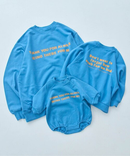 p.premier（ピードットプルミエ）の「家族お揃いでイロチ買いしたいロゴロンパース リンク（ロンパース・キッズ・オフホワイト/ブラック/ブルー/レッド/ピンク/グリーン/ブラウン・80/70）」の20枚目の写真