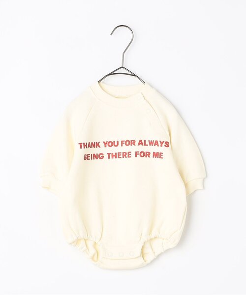 p.premier（ピードットプルミエ）の「家族お揃いでイロチ買いしたいロゴロンパース リンク（ロンパース・キッズ・オフホワイト/ブラック/ブルー/レッド/ピンク/グリーン/ブラウン・80/70）」の8枚目の写真