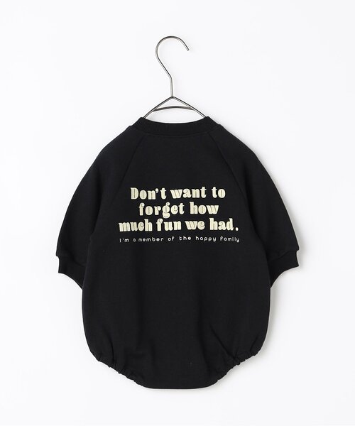 p.premier（ピードットプルミエ）の「家族お揃いでイロチ買いしたいロゴロンパース リンク（ロンパース・キッズ・オフホワイト/ブラック/ブルー/レッド/ピンク/グリーン/ブラウン・80/70）」の12枚目の写真