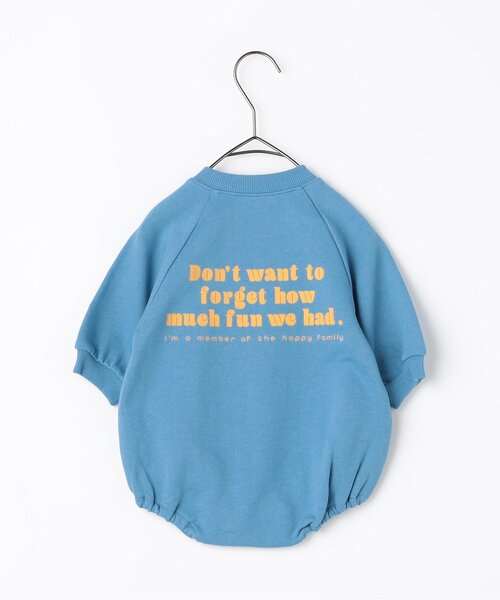 p.premier（ピードットプルミエ）の「家族お揃いでイロチ買いしたいロゴロンパース リンク（ロンパース・キッズ・オフホワイト/ブラック/ブルー/レッド/ピンク/グリーン/ブラウン・80/70）」の13枚目の写真