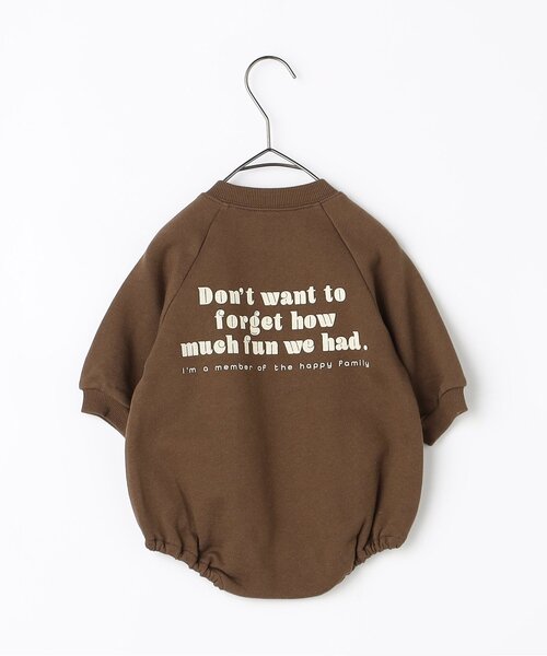 p.premier（ピードットプルミエ）の「家族お揃いでイロチ買いしたいロゴロンパース リンク（ロンパース・キッズ・オフホワイト/ブラック/ブルー/レッド/ピンク/グリーン/ブラウン・80/70）」の14枚目の写真