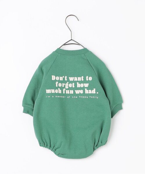 p.premier（ピードットプルミエ）の「家族お揃いでイロチ買いしたいロゴロンパース リンク（ロンパース・キッズ・オフホワイト/ブラック/ブルー/レッド/ピンク/グリーン/ブラウン・80/70）」の15枚目の写真