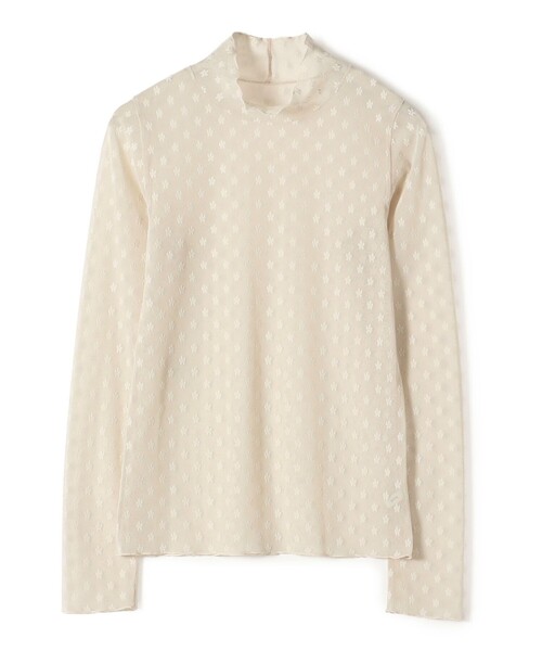 新品 トクコプルミエヴォル チュール ハイネック Aライン プルオーバートップス チュールハイネックプルオーバー/ MAGLIA COLLO ALTO TULLE/Pierre